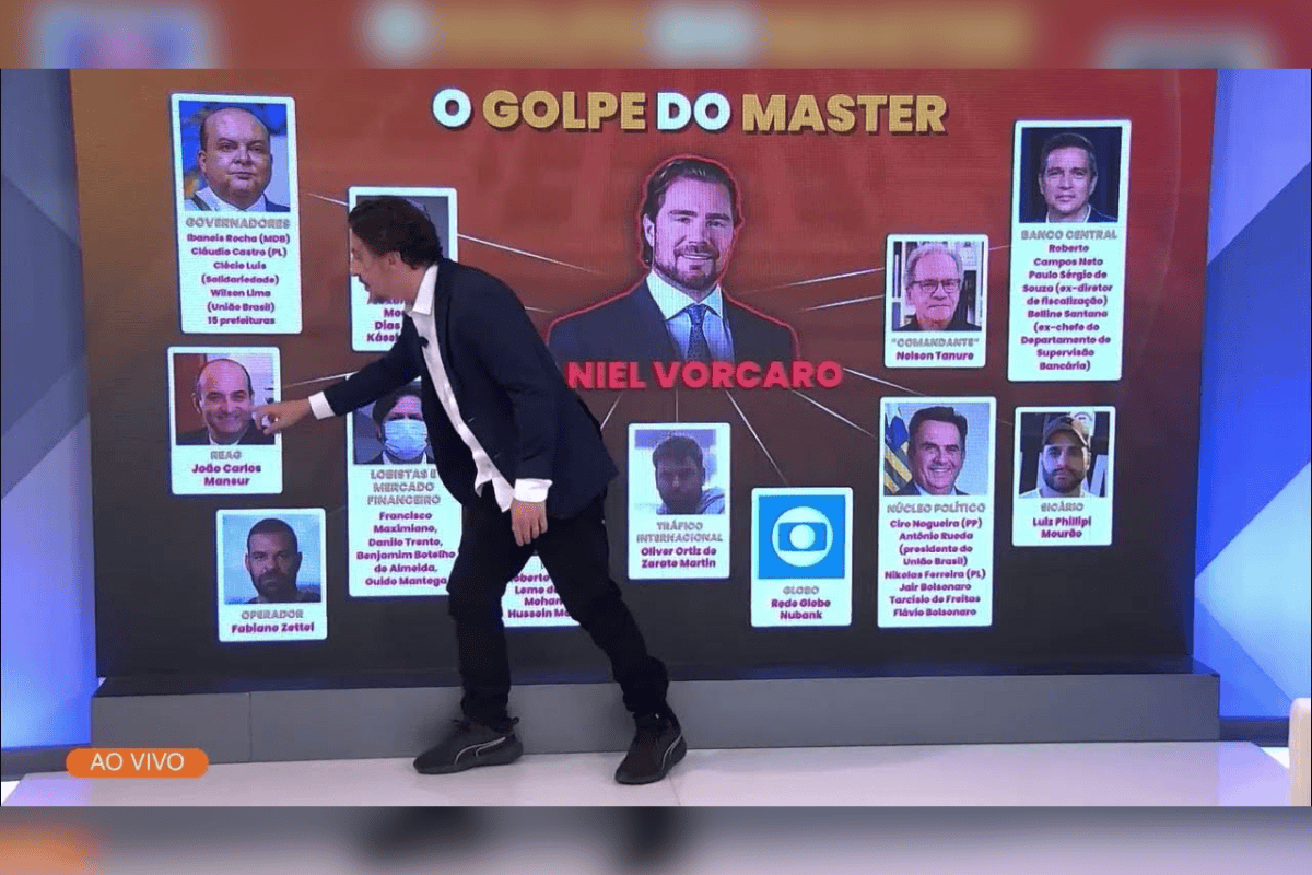 ICL refez o powerpoint da Globo sobre o escândalo Master e Leandro Demori explica quem 