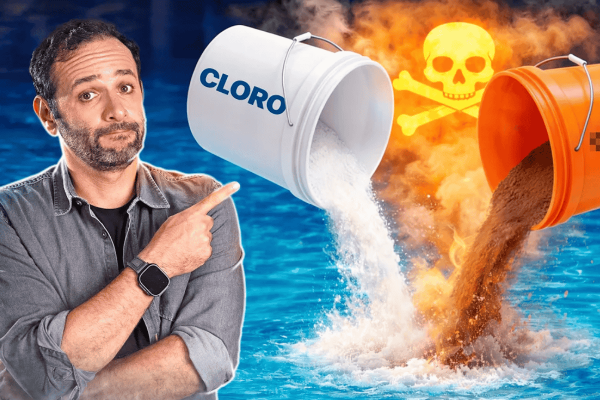 NÃO FAÇA ISSO na PISCINA! O PERIGO do CLORO! | Manual do Mundo